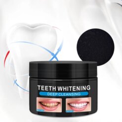 مجموعة تبييض الأسنان اللاسلكية + بودرة الفحم لتبييض الاسنان وإزالة البقع